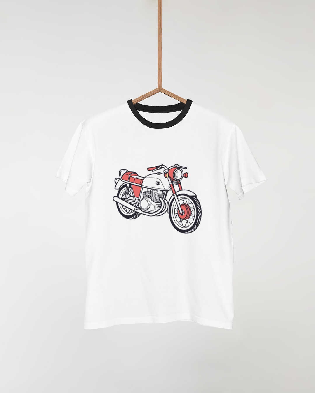 T-shirt design vintage avec Moto Guzzi Le Mans 1976