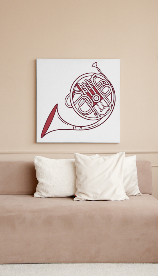 Cadre moderne au style musical avec icône numérique mélodieuse