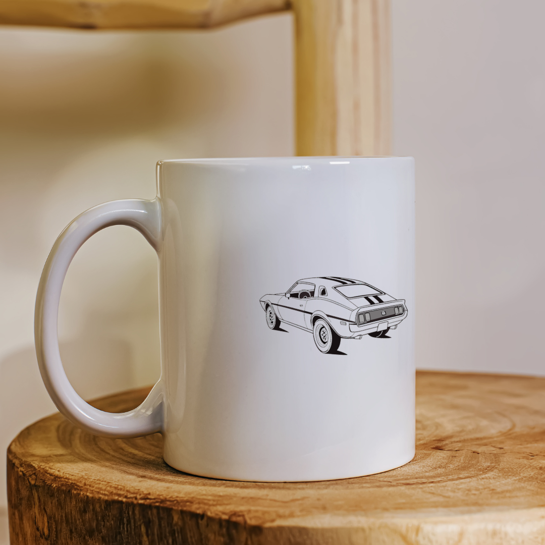 Mug personnalisé avec voiture vintage pour les passionnés