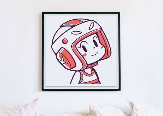 Cadre captivant avec enfant souriant en casque, parfait pour une ambiance ludique