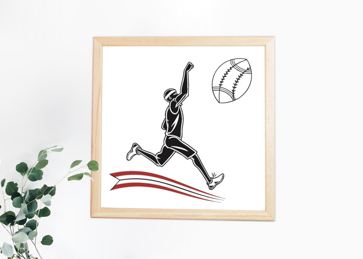 Visuel sportif énergique sur cadre affichant un joueur de basket dynamique en action