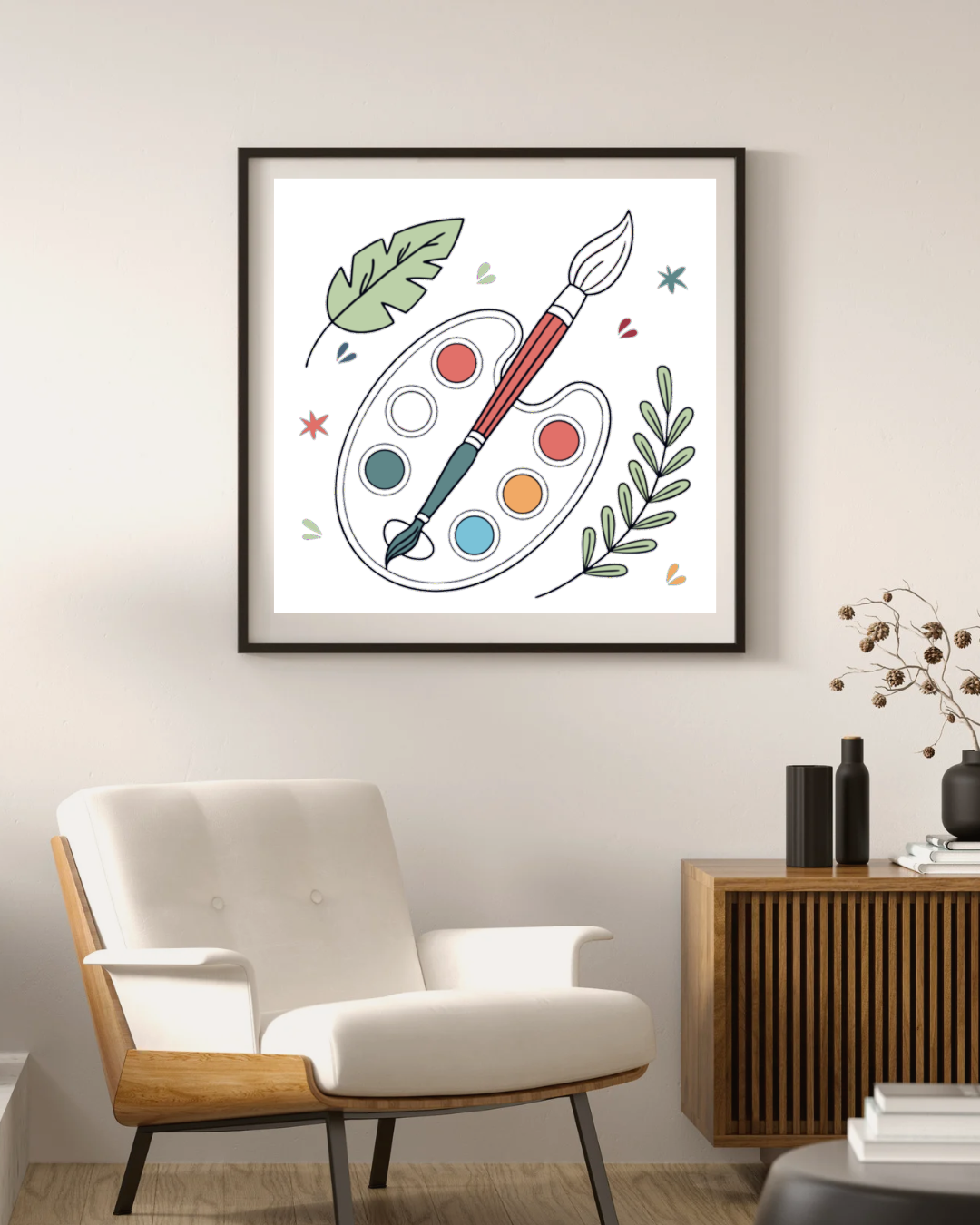 Palette Artistique Vibrante | Style Aquarelle | Illustrations Créatives