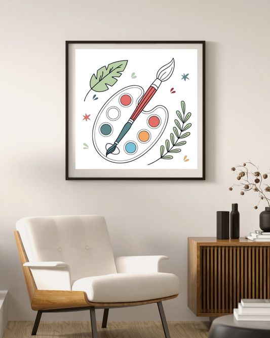 Palette Artistique Vibrante | Style Aquarelle | Illustrations Créatives