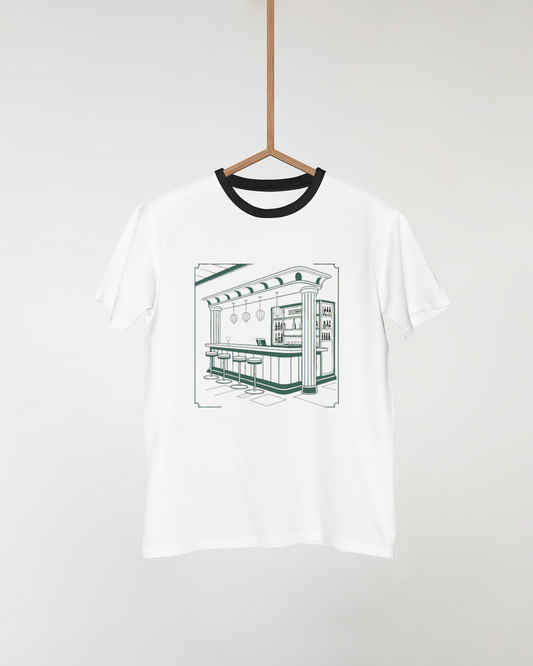 Image shirt de bar à cocktails retro, idéal pour t-shirts vintage