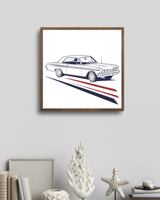 Buick Skylark en Mouvement | SVG Moderne | Thème Vintage
