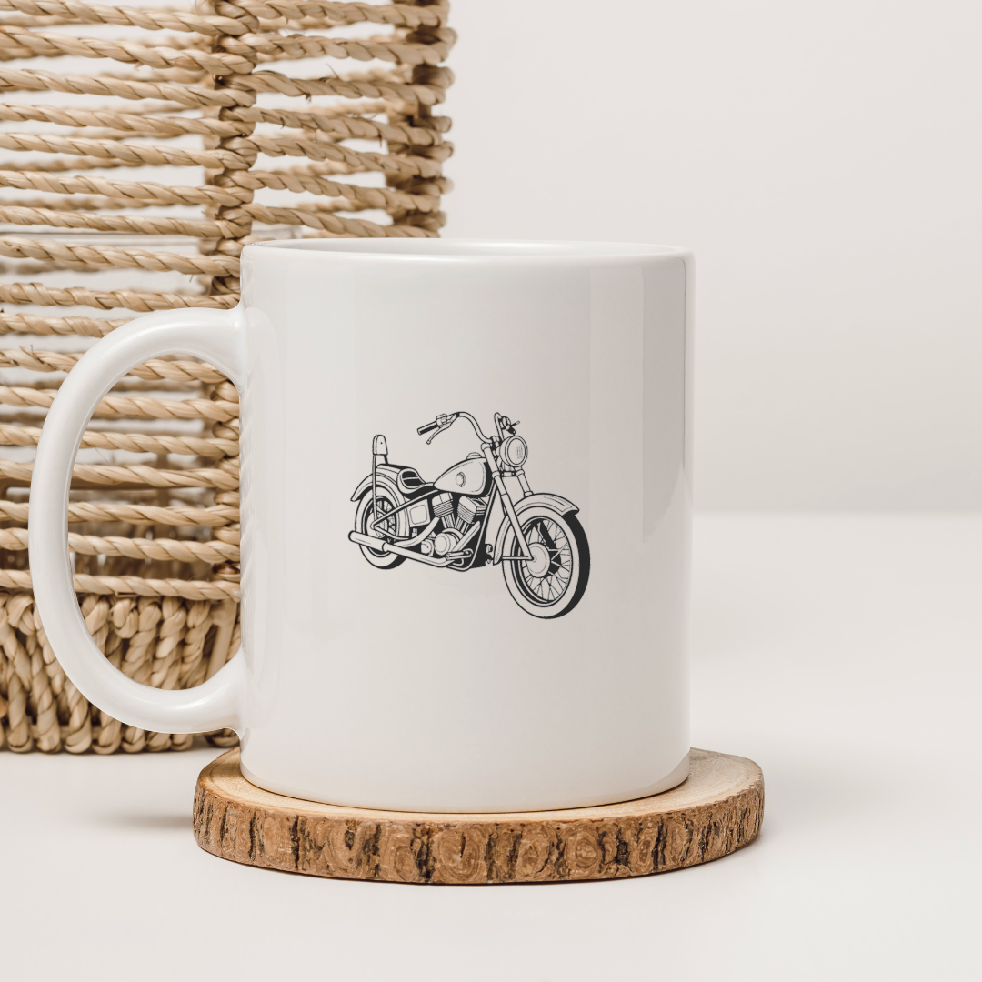 Mug personnalisé avec Harley Shovelhead 1966