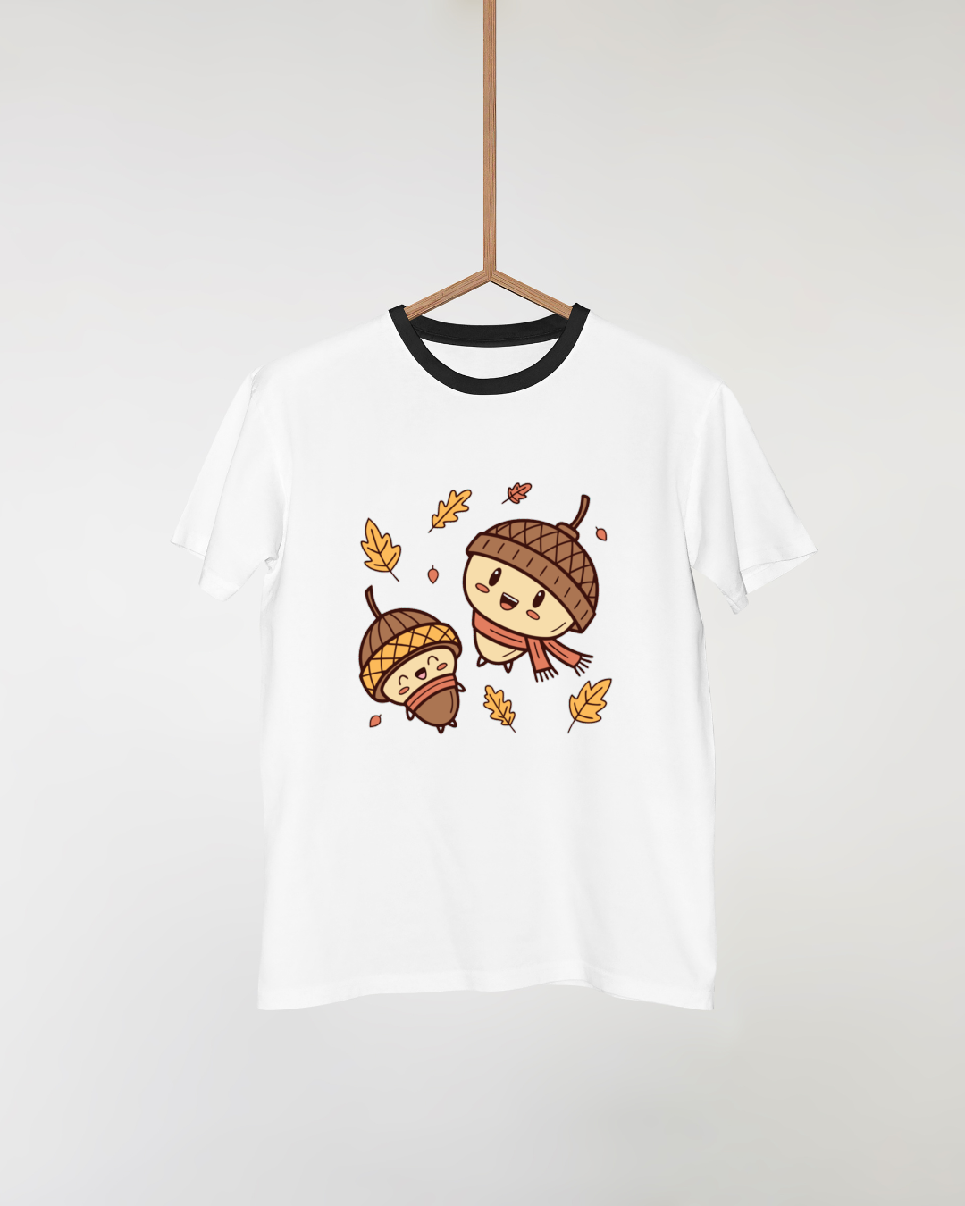 T-shirt avec glands dansants au style kawaii évoquant des émotions automnales