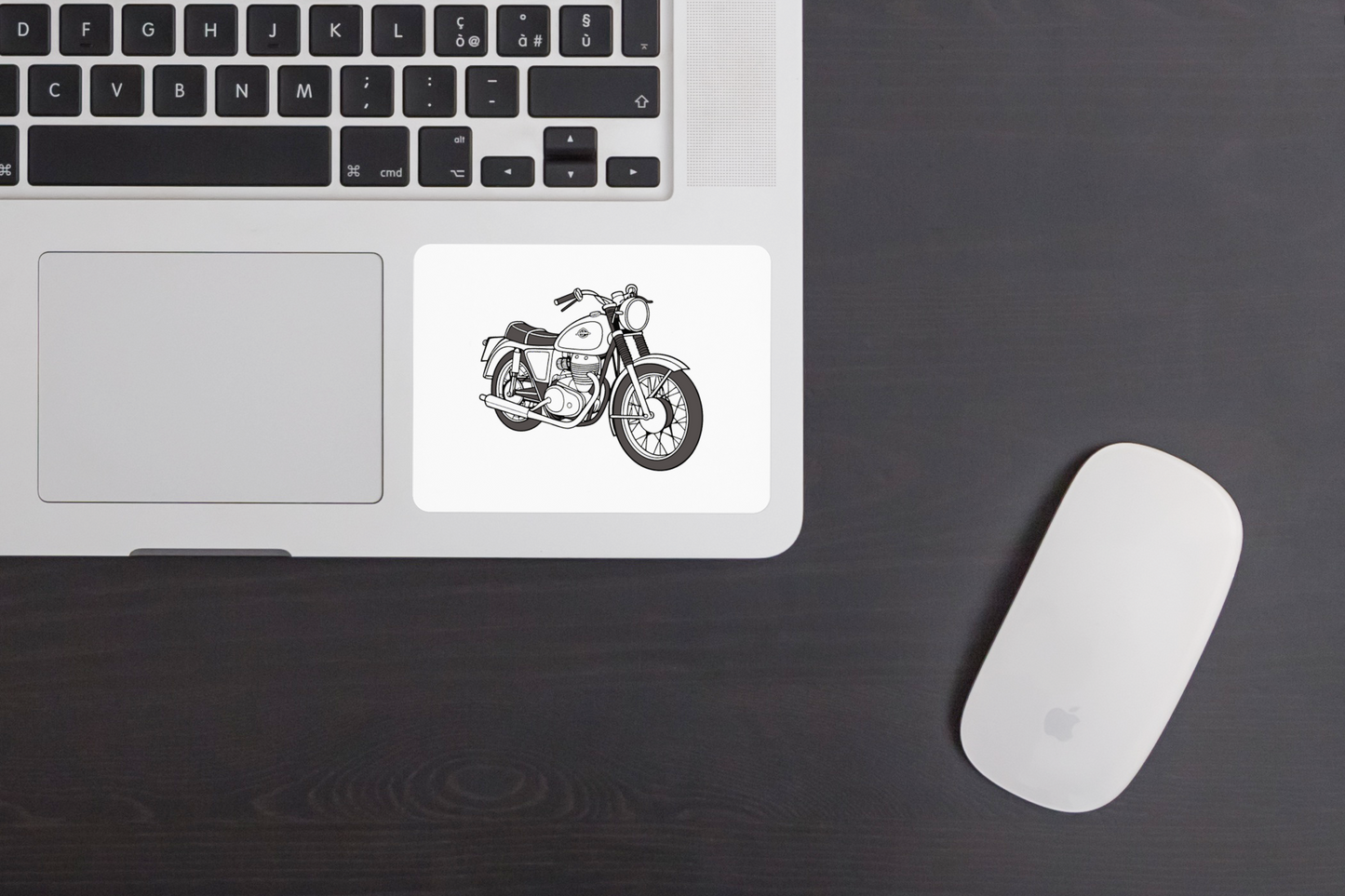 Sticker moto Royal Enfield, art SVG vintage, projet DIY.