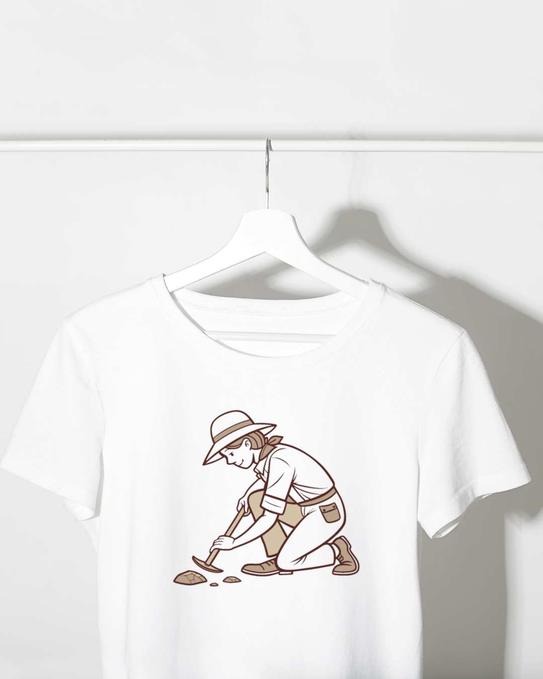 Archéologue en Action | Style Retro SVG | Exploration Historique