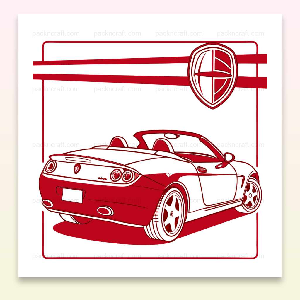 Illustration vintage de l'Alfa Romeo Spider, design rétro et élégant., Mug avec design Alfa Romeo Spider vintage, parfait pour amateur d'automobile., Cadre décoratif avec illustration Alfa Romeo Spider style rétro., Sticker Alfa Romeo Spider vintage pour passionnés de voitures classiques., T-shirt avec design unique Alfa Romeo Spider, esprit rétro.
