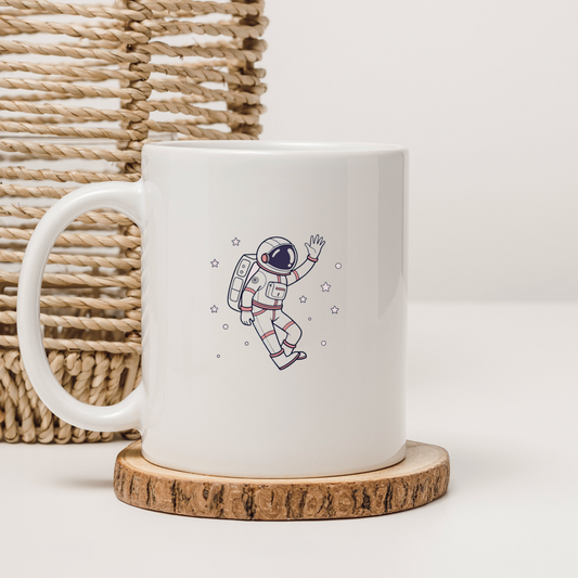 Astronaute Flottant Joyeusement | SVG Vintage | Espace Étoilé