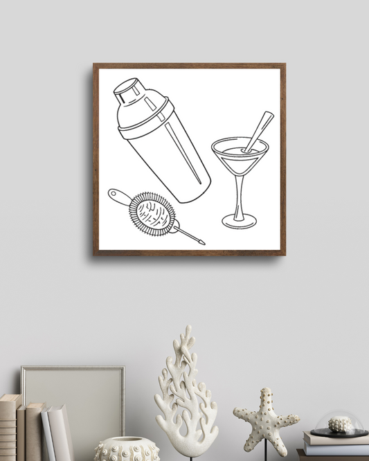 Cocktail Shaker Énergique | SVG Élégant | Ambiance Bar