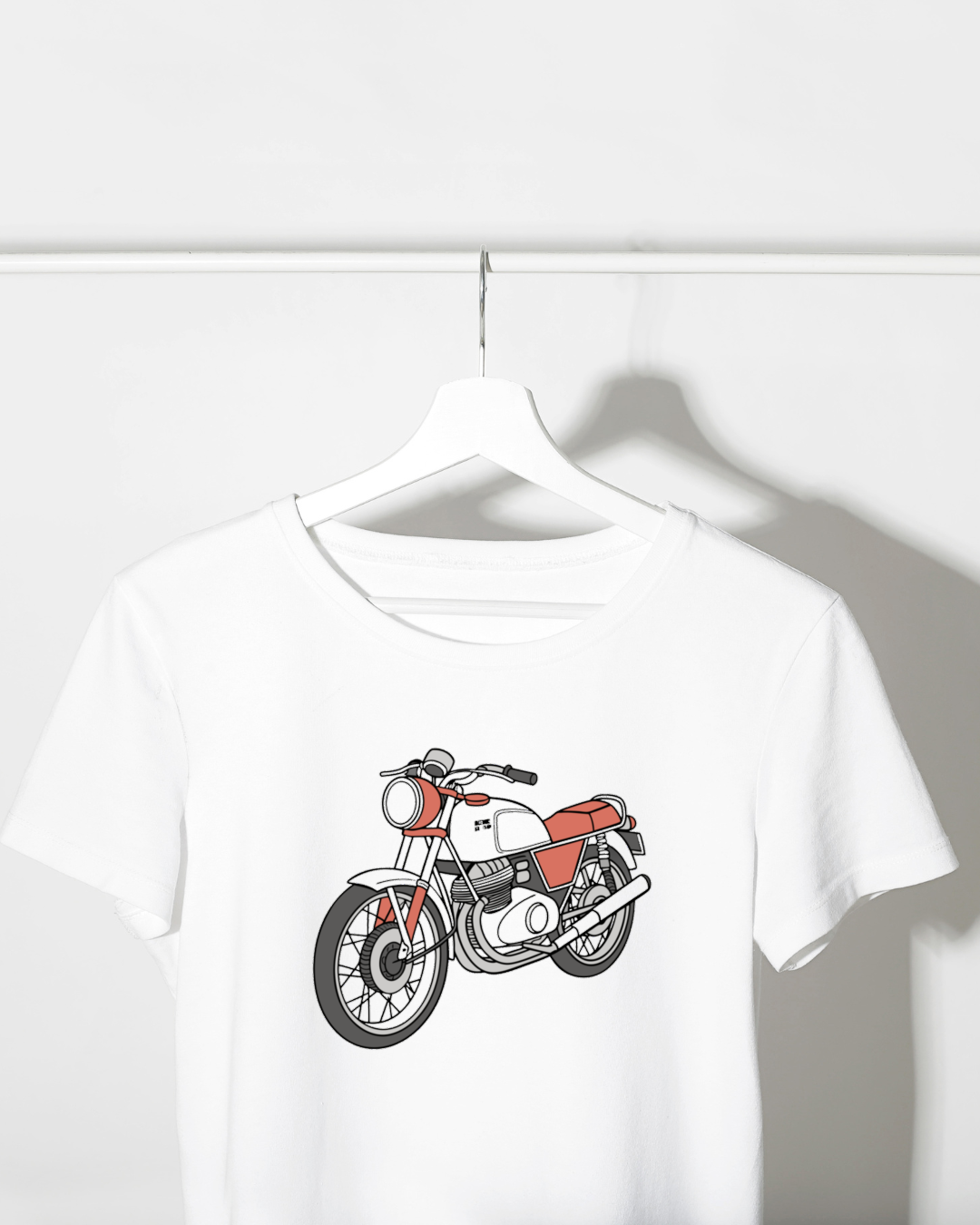 T-shirt vintage avec dessin de la Laverda 750SF pour motards.