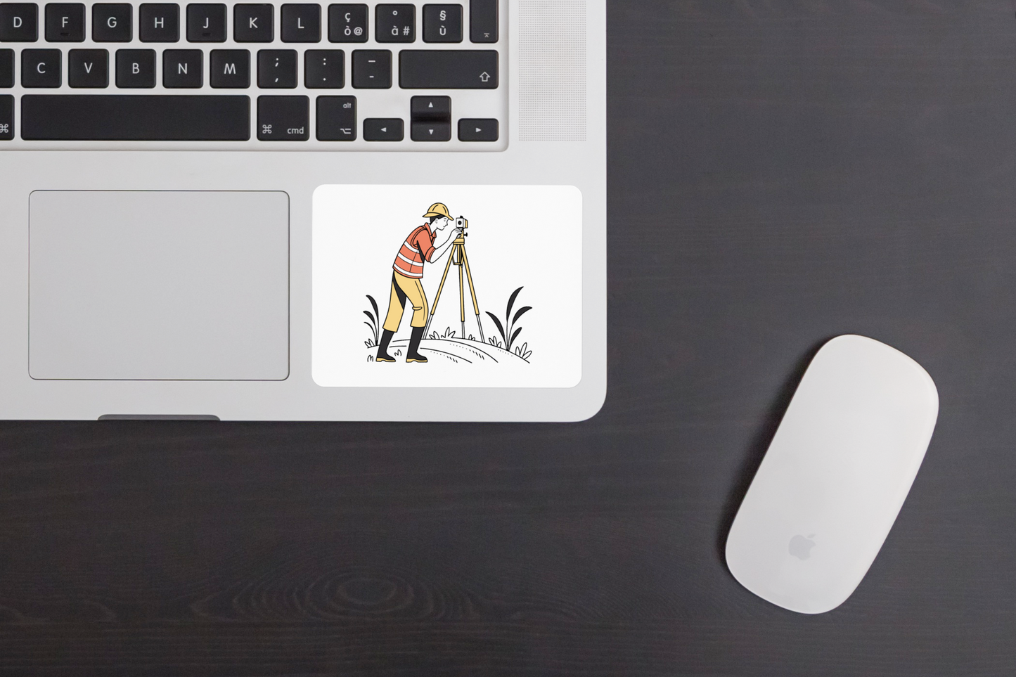 Géomètre en Action | SVG Épuré | Thème Nature