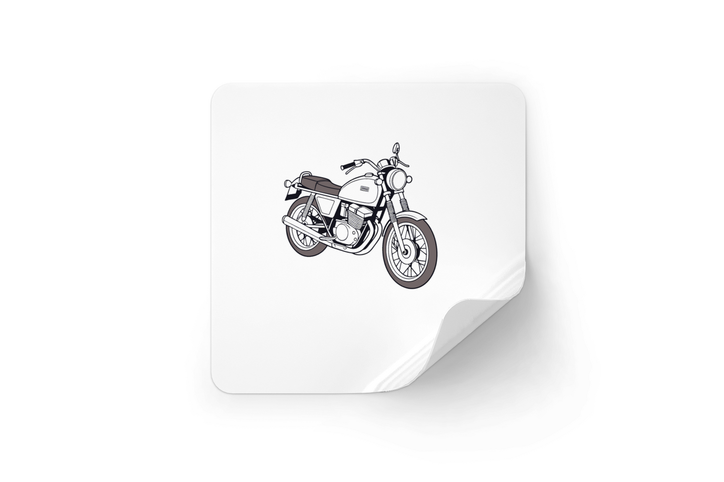 Sticker avec design Kawasaki KZ1000, parfait pour personnalisation