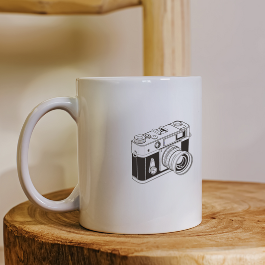 Tasse avec design d'un appareil photo rétro pour cadeaux créatifs