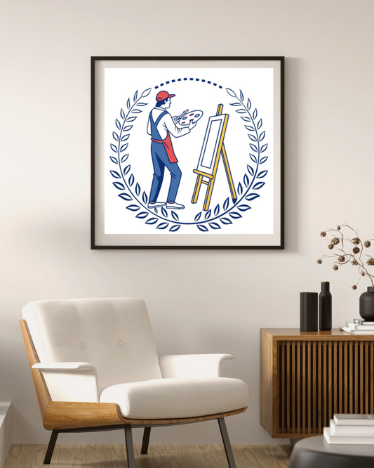 Peintre inspiré | Création rétro | Art intemporel