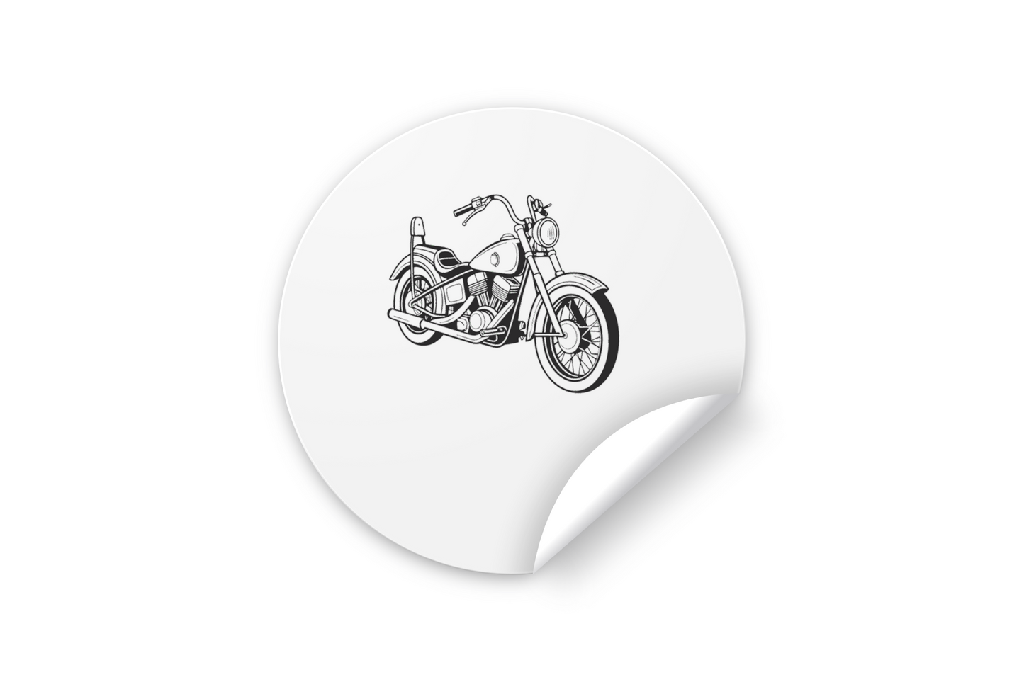 Design autocollant Harley Shovelhead 1966
