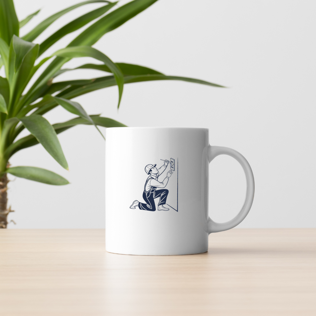 Électricien en Action | Style Rétro SVG | Thème Vintage