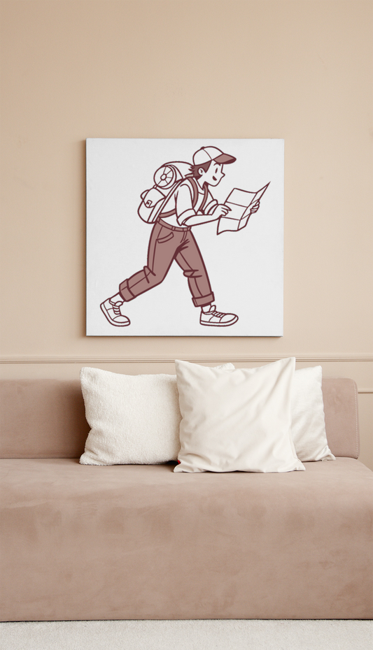 Randonneur Curieux | Style Vintage SVG | Aventure Nature