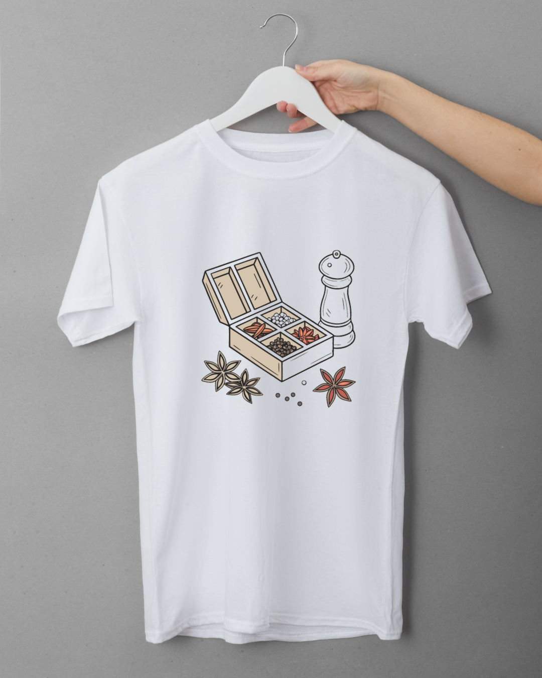 T-shirt moderne avec design vectoriel élégant pour une cuisine créative