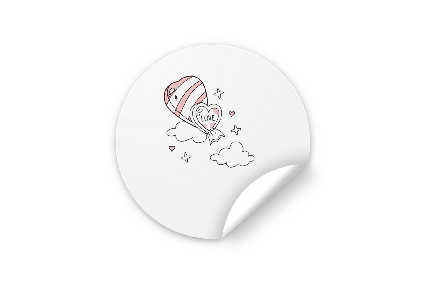 Sticker amusant de bonbon cœur pour personnalisation