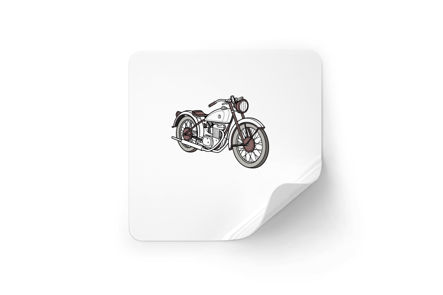 Sticker décoratif moto Rudge Ulster, art numérique.