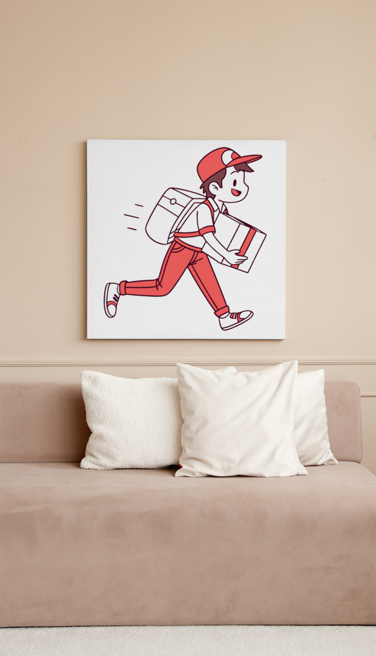 Cadre décoratif moderne avec icône joyeuse style numérique