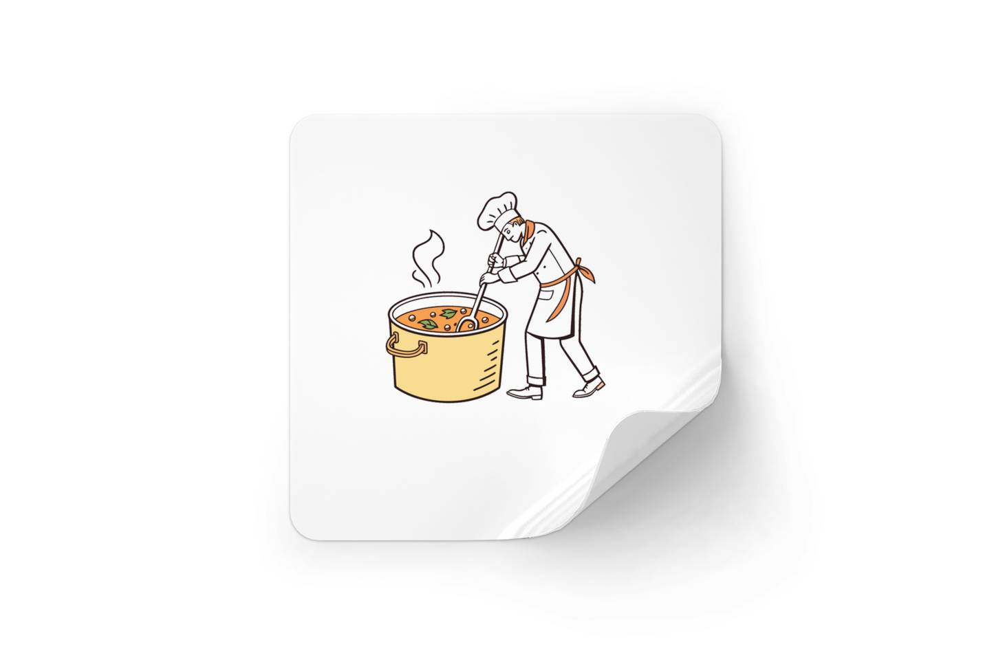 Chef Cuisine Soupe | Style Moderne | Thème Culinaire