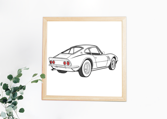 Classic Car en Studio | Vintage SVG | Thème Rétro
