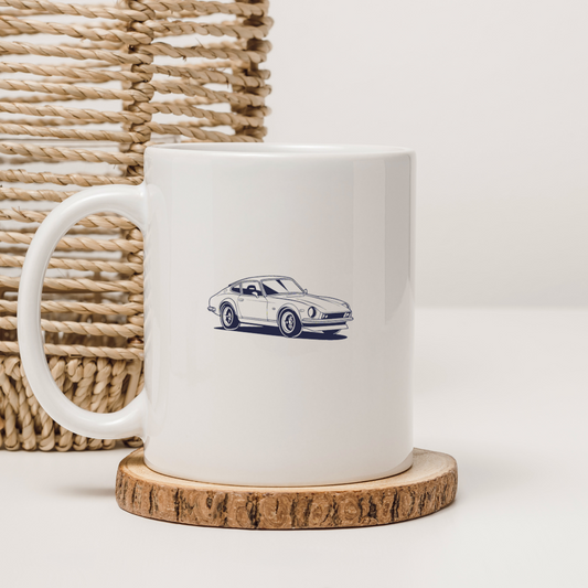 Mug avec design de voiture vintage élégant