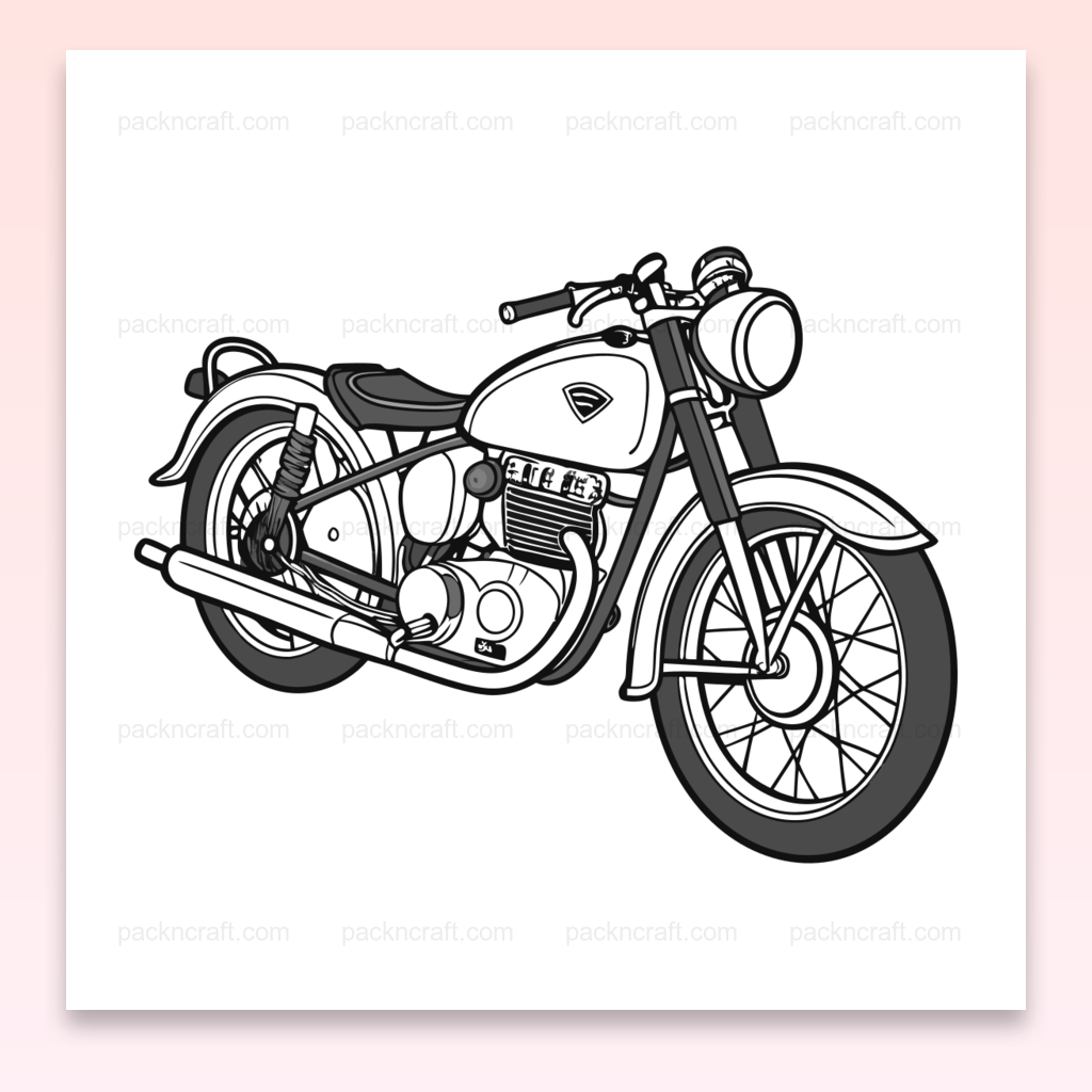 Illustration de Norton Dominator 1952, fichier PNG haut de gamme pour impressions