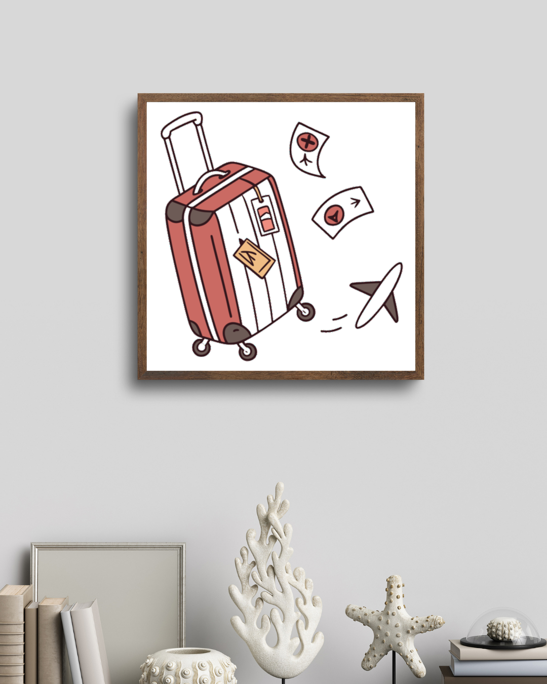 Cadre moderne avec valise digitale animée évoquant l'énergie et le voyage