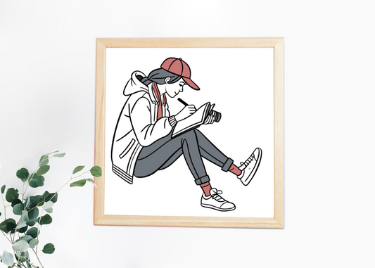 Journaliste en Action | SVG Artistique | Vintage Reportage