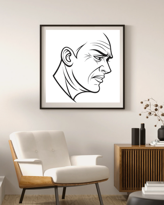 Cadre avec design épuré et créatif en style vectoriel