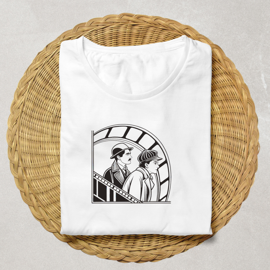 T-shirt vintage avec illustration années 20, apportant un style unique et intemporel.