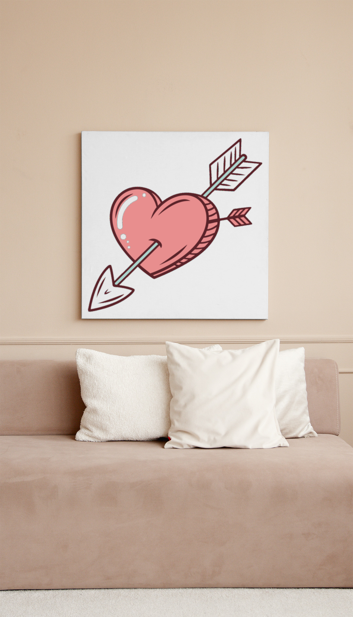 Coeur Flèche - SVG Vintage Amour