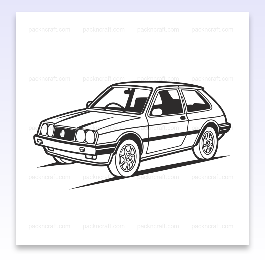 SVG de la Talbot Samba en mode rallye pour designs dynamiques.