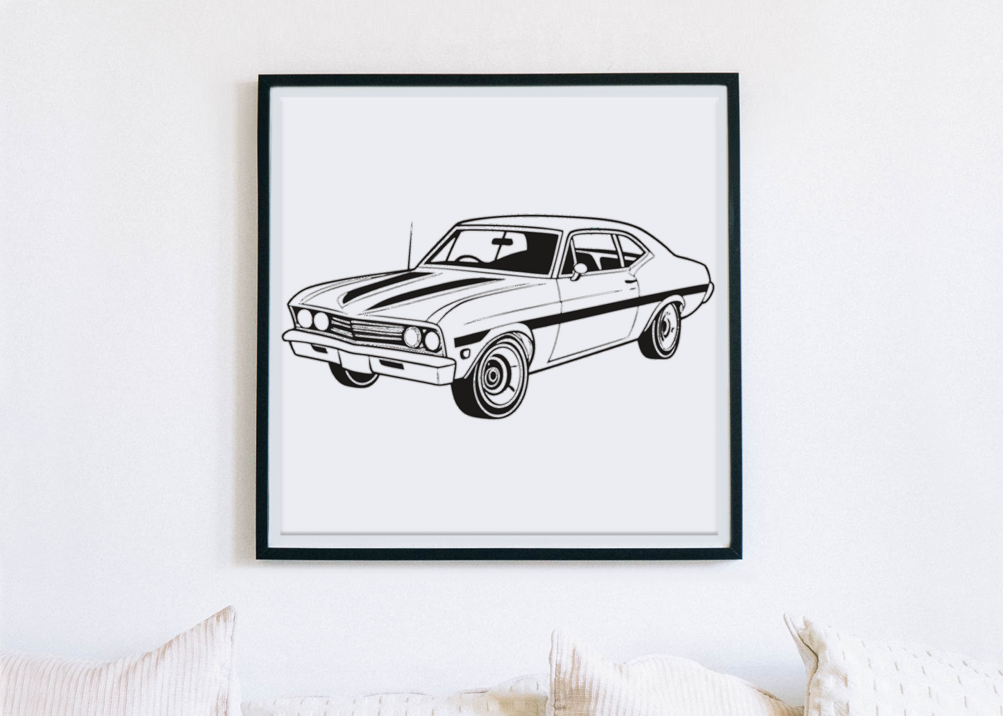 Chevrolet Nova SS Vintage | Ligne Claire | Collection Retro