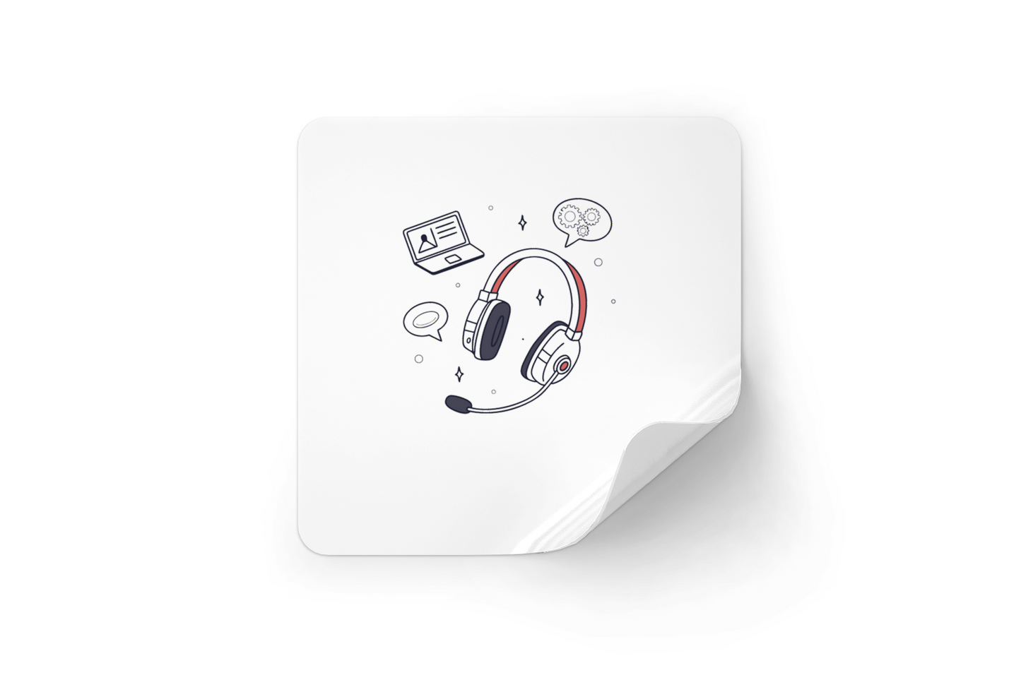 Casque de Support | Style Retro | Thème Bureau