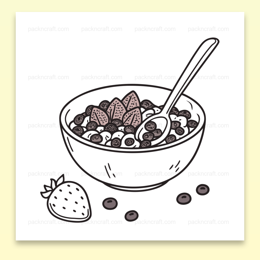 Illustration appétissante de bol de fruits pour usage créatif et éducatif