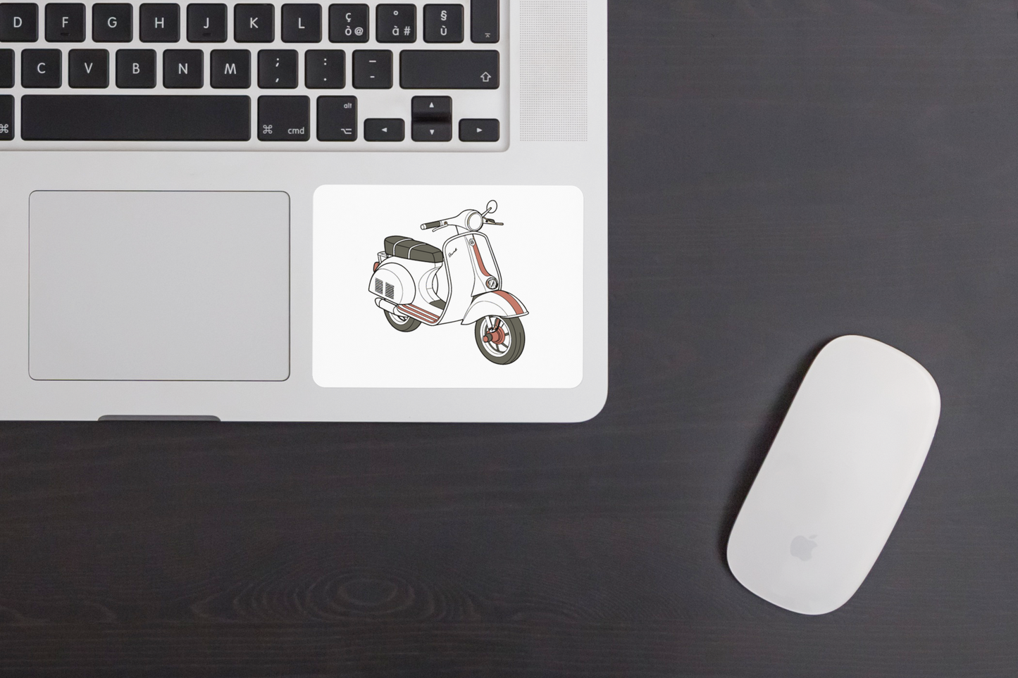 Sticker de Lambretta 1950s, idéal pour personnalisation d'objets