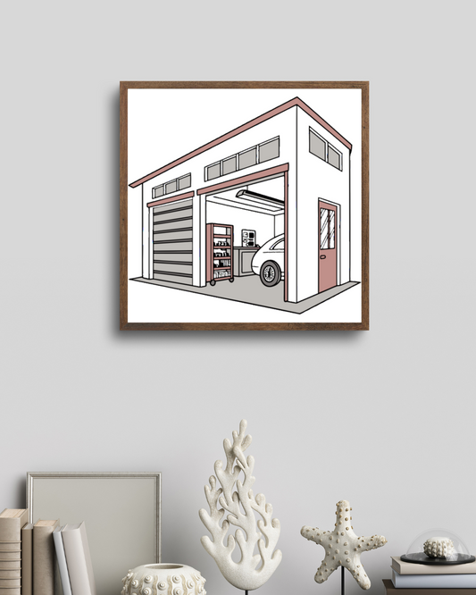 Garage Mécanicien Détendu | Style Vintage SVG | Thème Atelier