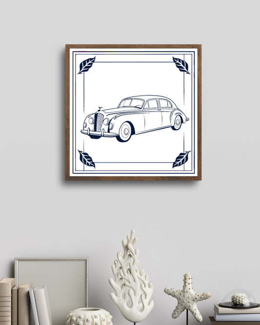 Bentley Classique en Cadre | Style Vintage SVG