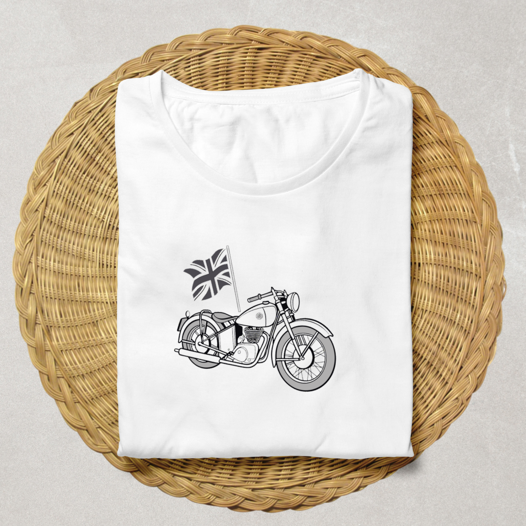 T-shirt avec design Sunbeam S7 1946, pour un look rétro authentique.