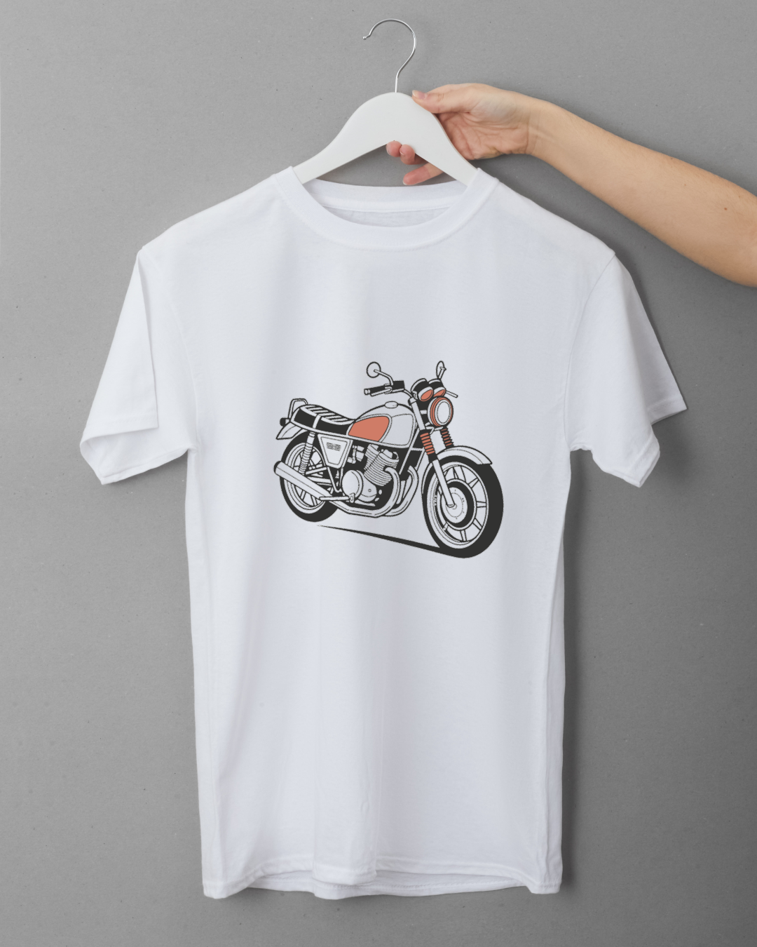 Motif Suzuki GS1000 1978 sur t-shirt, idéal pour fan de motos.