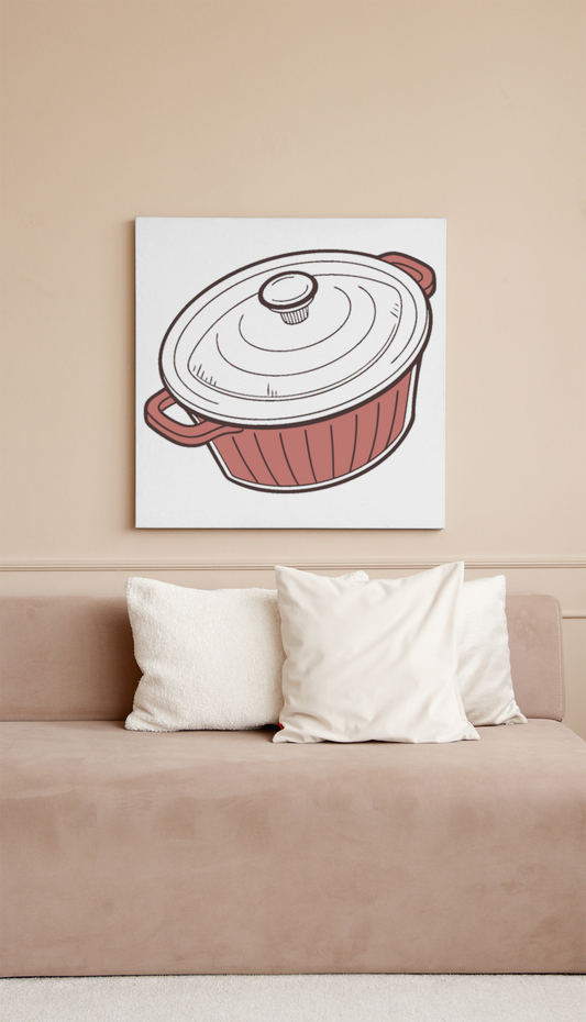 Cadre avec icône numérique décorative style doodle sur le thème culinaire