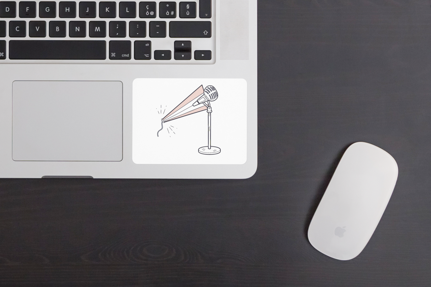 Microphone sur scène | Vintage SVG | Ambiance musicale