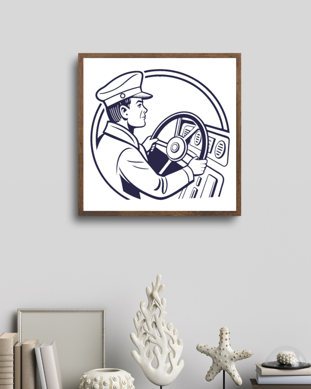 Chauffeur de Bus Concentré | Style Retro SVG | Thème Transport