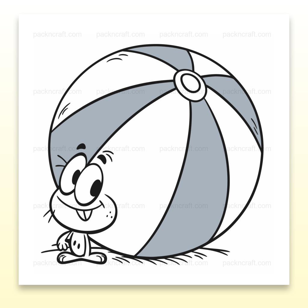Illustration kawaii d'un personnage joyeux avec ballon, pour DIY, papeterie.